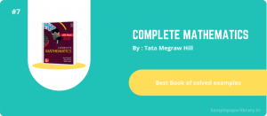 Complete By TMH Math Book for JEE Mains Advanced
