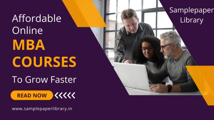 Affordable Online MBA Courses